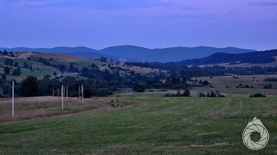 już widać niższe Bieszczady