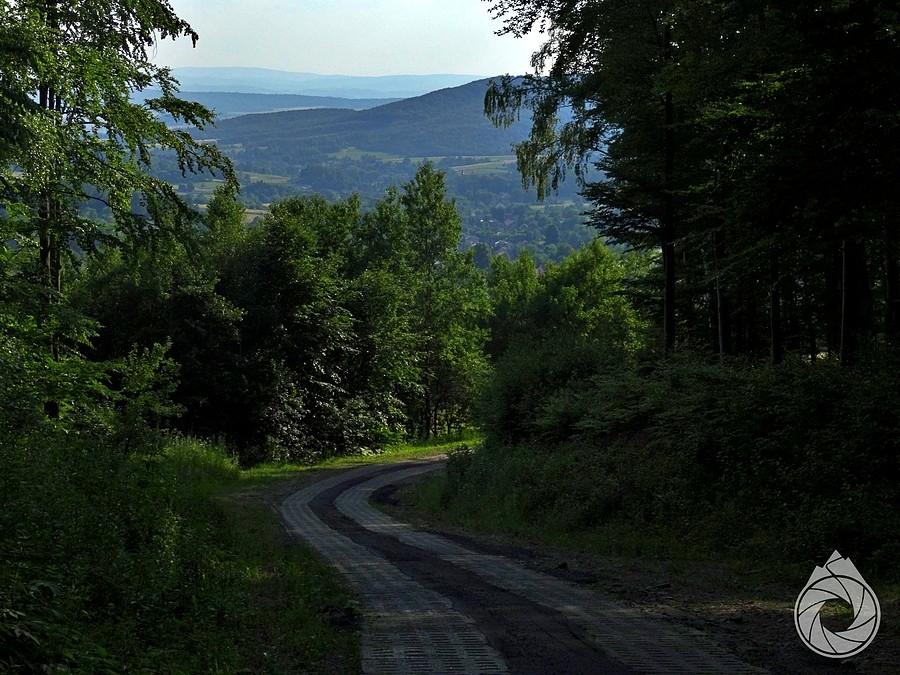 zjazd do Raczkowej, szybki bo stromy