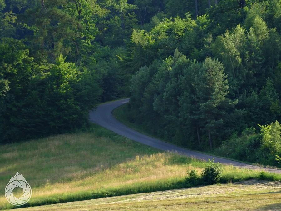 początek dość-dość podjazdu nad Raczkową