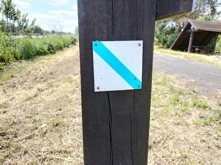 Rowerem Przez Polder Północny - oznakowanie szlaku