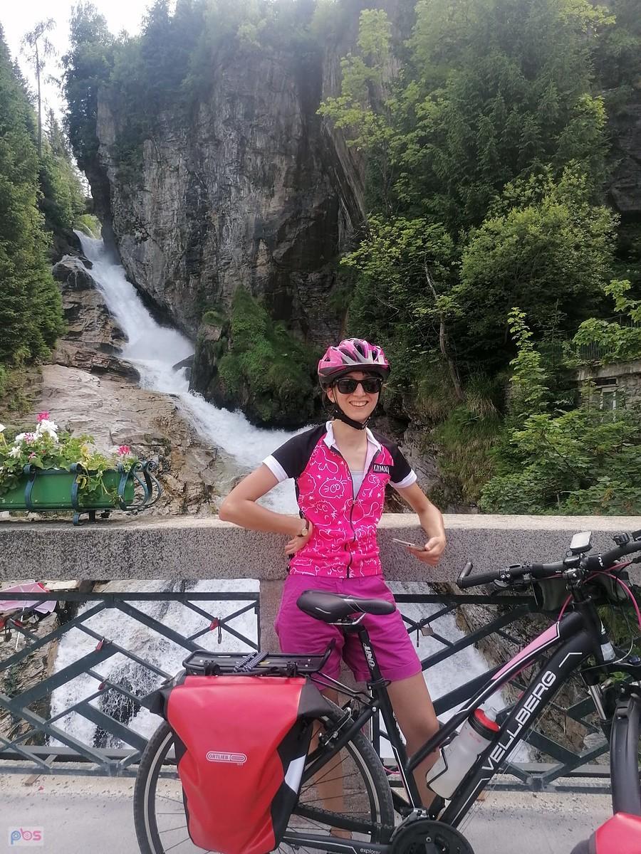 przy wodospadzie w Bad Gastein
