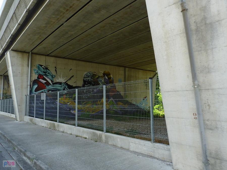 murale pod wiaduktem