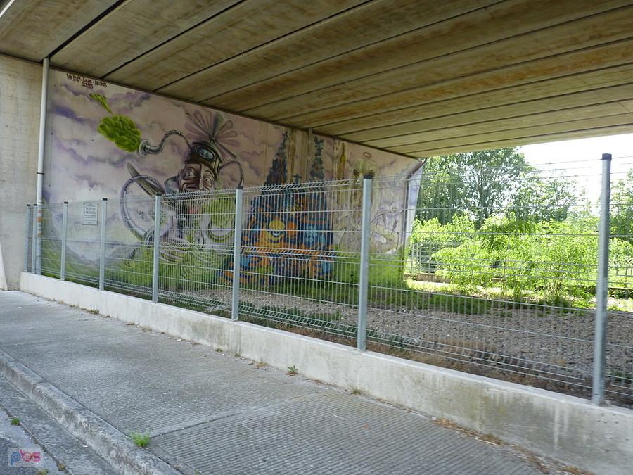 murale pod wiaduktem