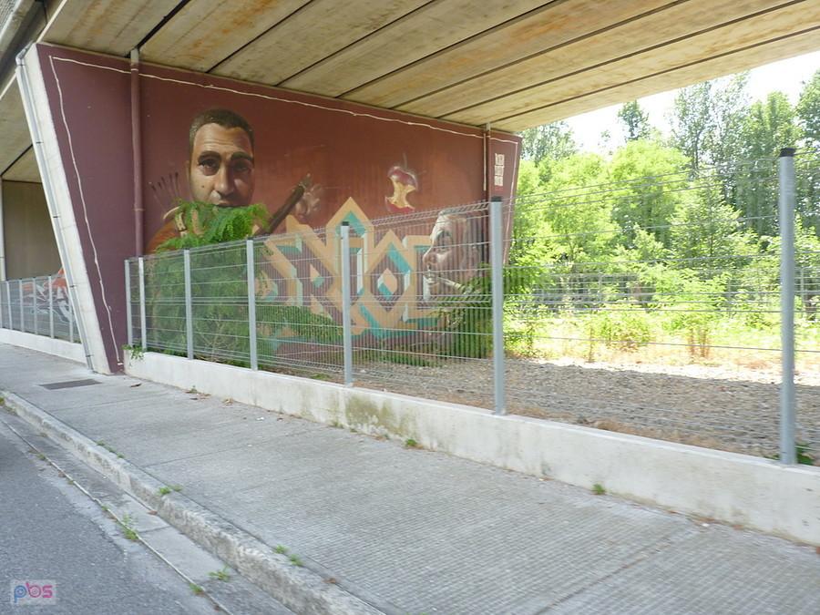 murale pod wiaduktem