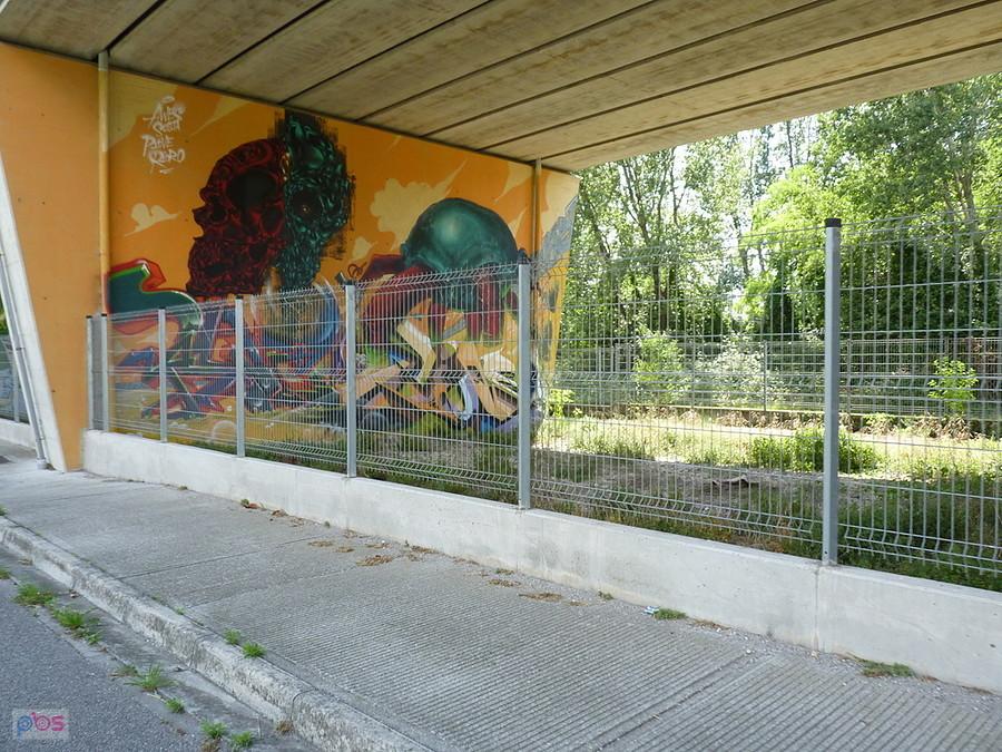 murale pod wiaduktem