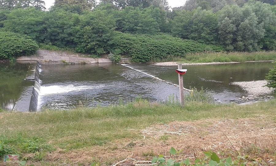 Wisła w Skoczowie. Tu zakończyłem pierwszy etap, tu zaczynam drugi.