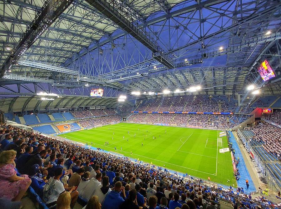 Na meczu Lech Poznań - Karabach Agdam (1:0), eliminacje Ligi Mistrzów
