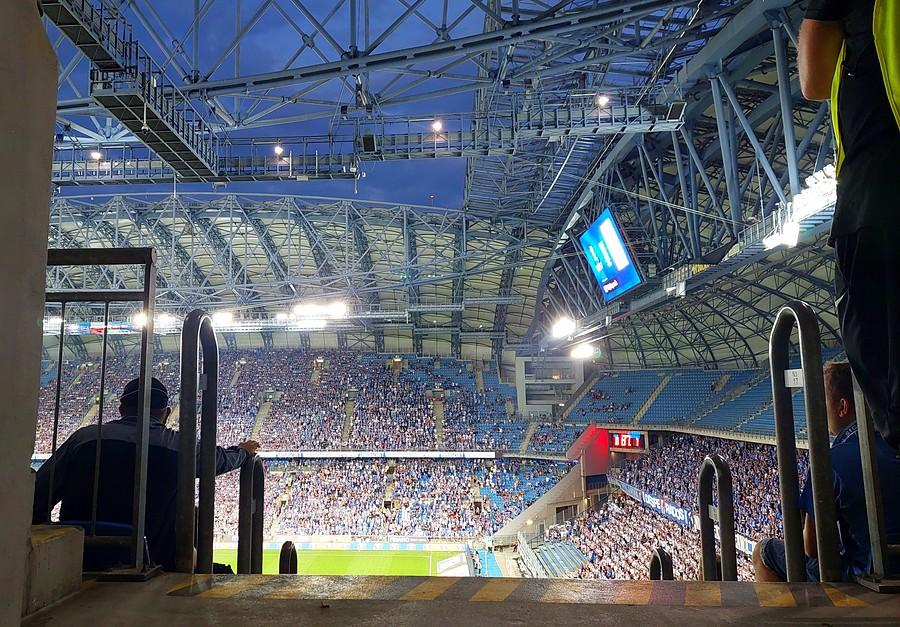 Prawie sam szczyt stadionu