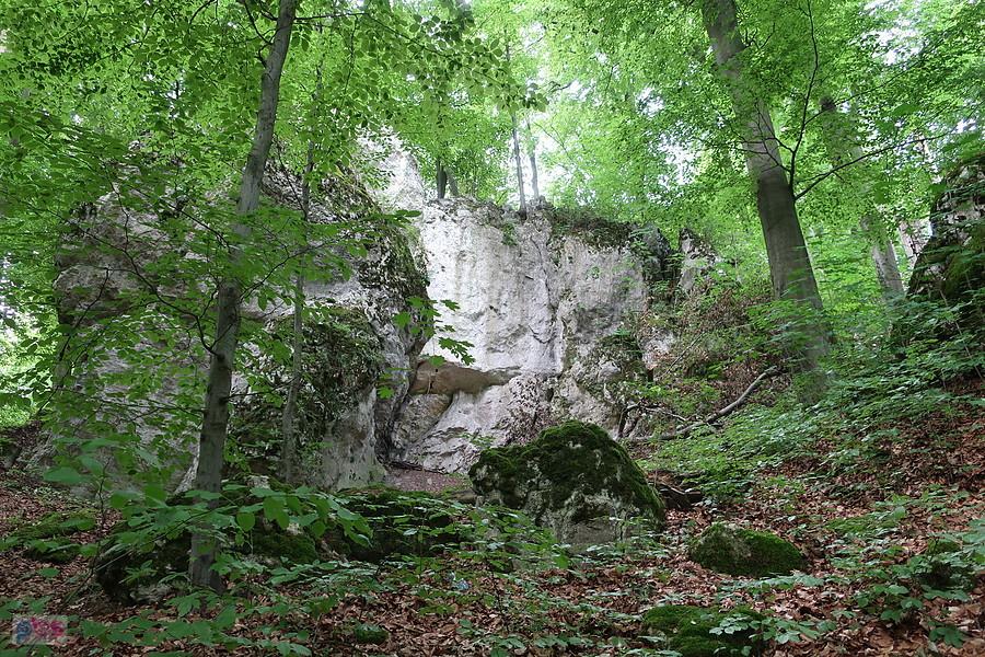 Skały z Jaskinią Komarową