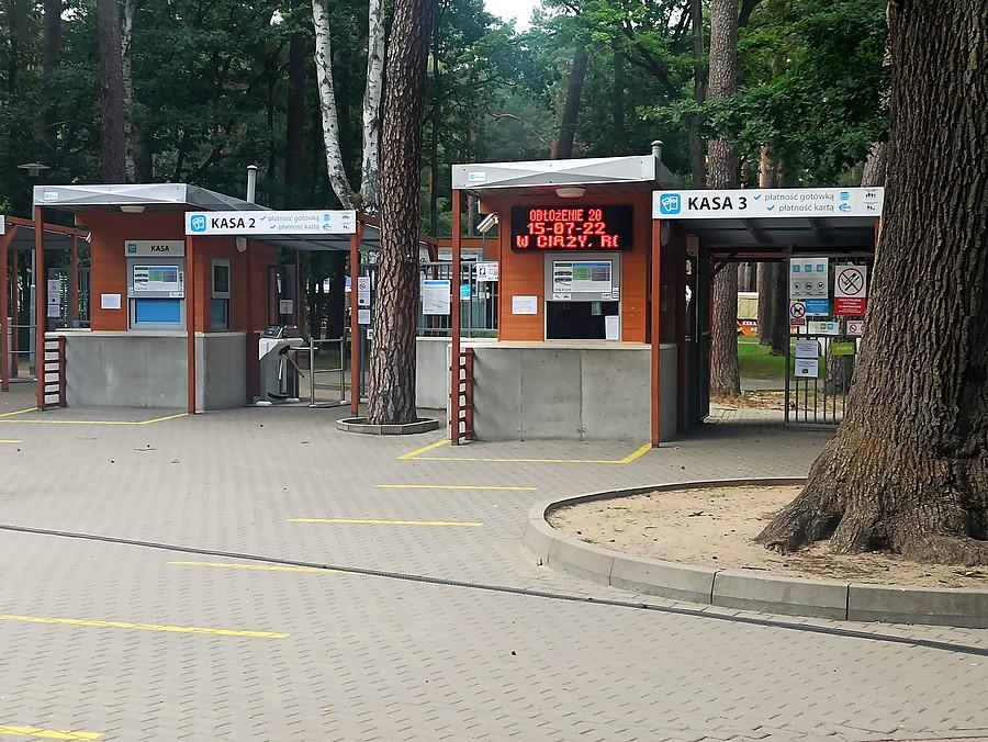 Kasa kąpieliska Arkonka 15 lipca 22 r.