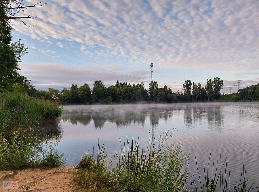 Poranne mgły nad glinianka "Michalina" - godz. 5:30