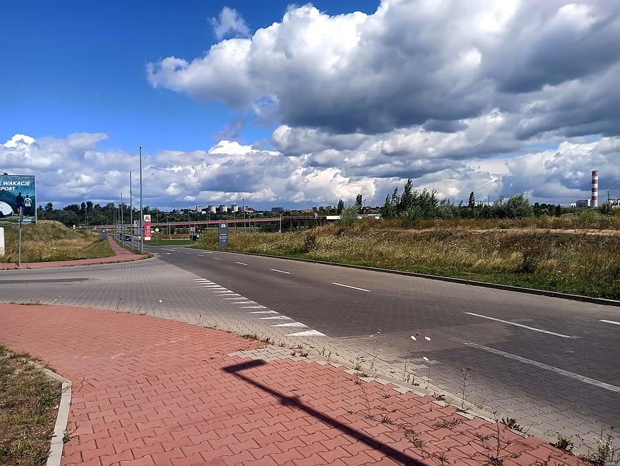 Chmury nad Szczecinem.