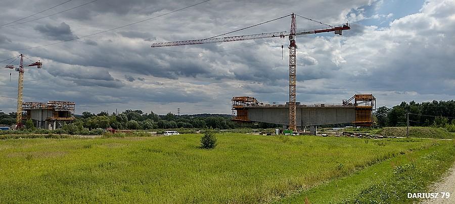 Ostrów - Budowa Mostu na Dunajcu