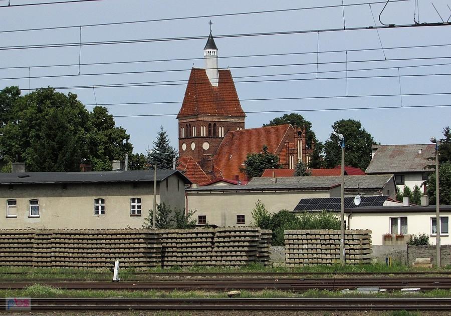 Widok z dworca kolejowego w Jabłonowie Pomorskim