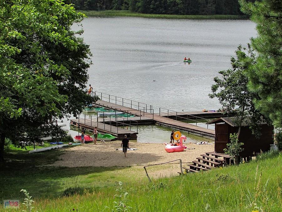 Plaża nad Jeziorem Strażym