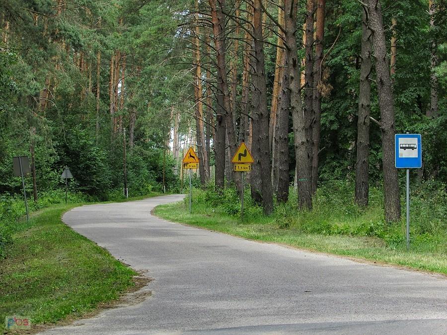 Droga do ośrodka PTTK Bachotek