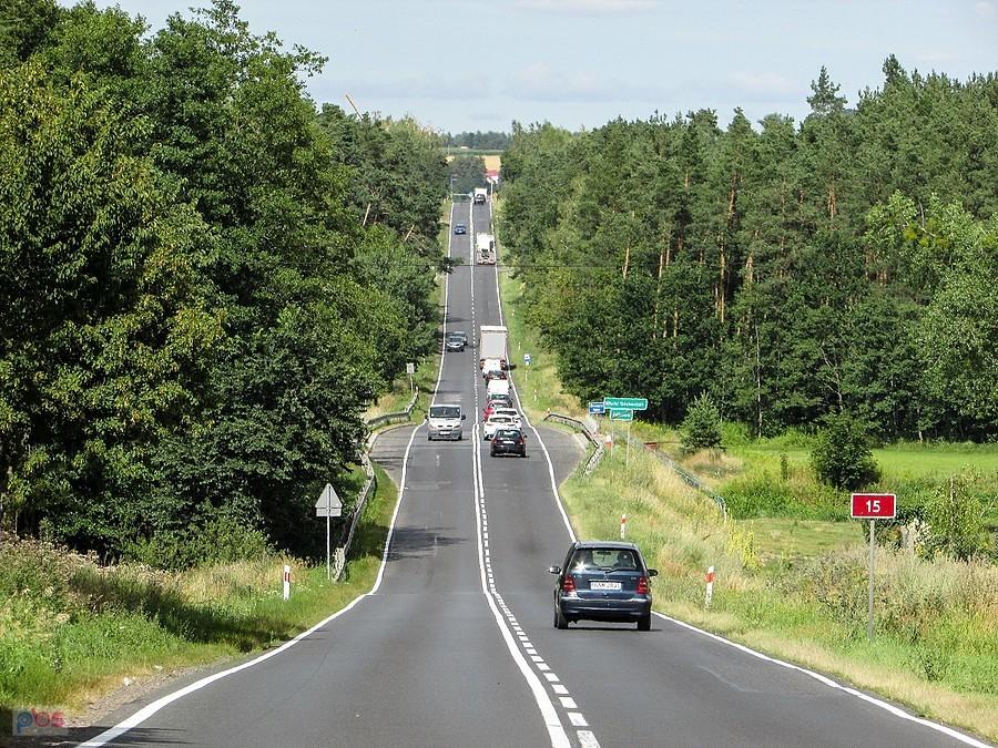 Na DK 15 przy moście nad Drwęcą