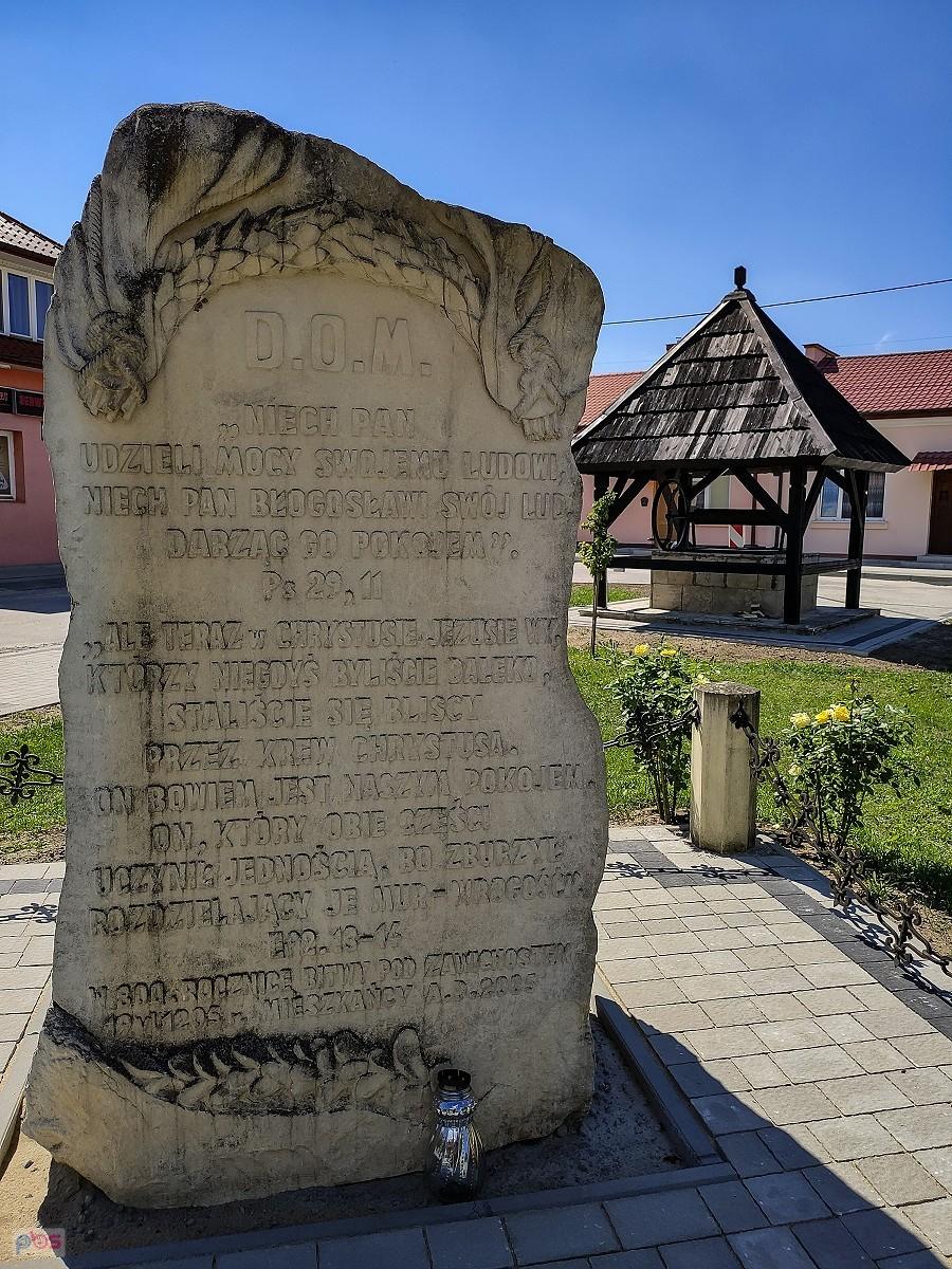 Pomnik zwycięskiej bitwy nad ruskimi pod Zawichostem
