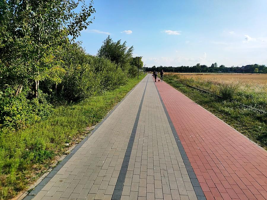 Ciąg pieszo-rowerowy łączący Przybrodzin z Powidzem