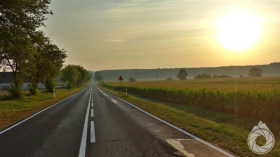 poranna droga z Kobylej Góry na NE