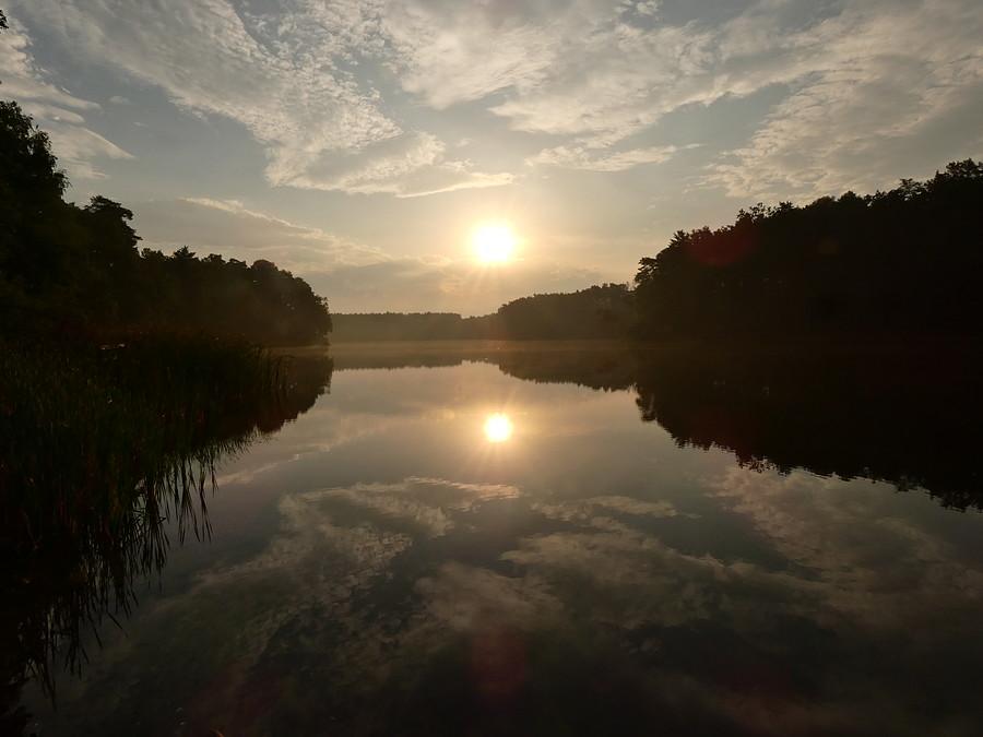 Poranek nad Jeziorem Rzepsko