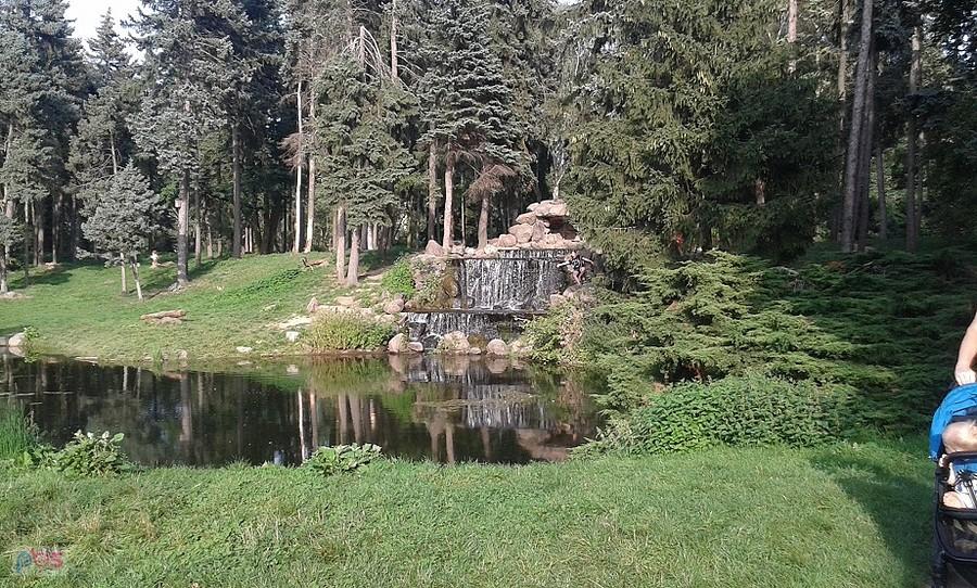 Wodospad w Parku Kamionkowskim