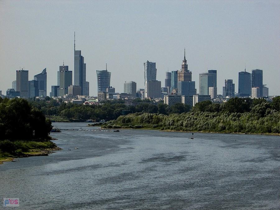 Widok z Mostu Siekierkowskiego