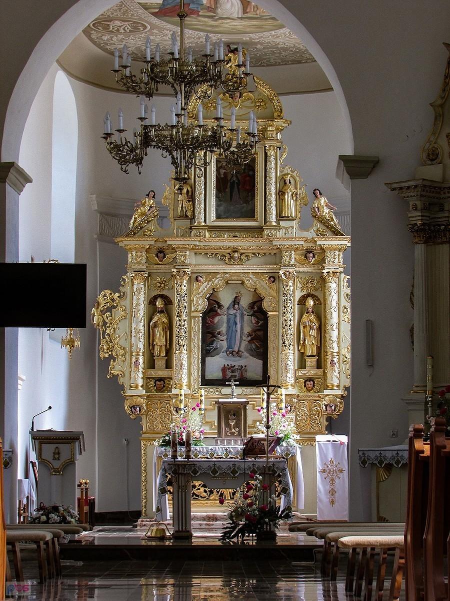 Solec nad Wisłą - ołtarz główny kościoła Wniebowzięcia NMP