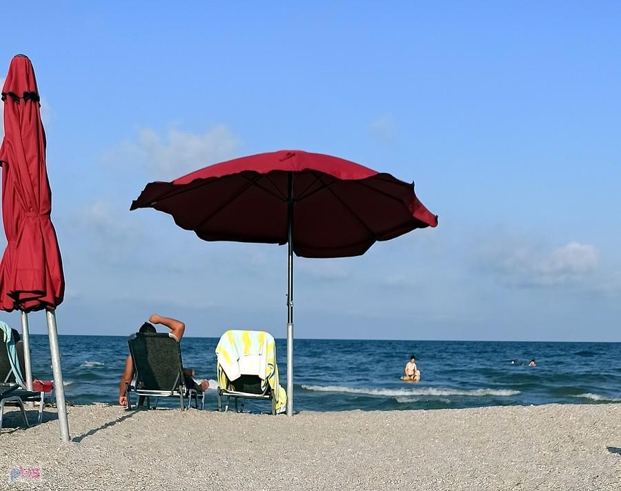 Morze Czarne. Plaża w Mamai