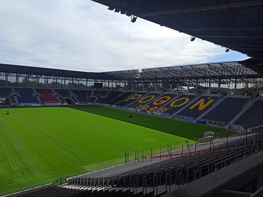 Raz jeszcze stadion Pogoni - inne ujęcie.