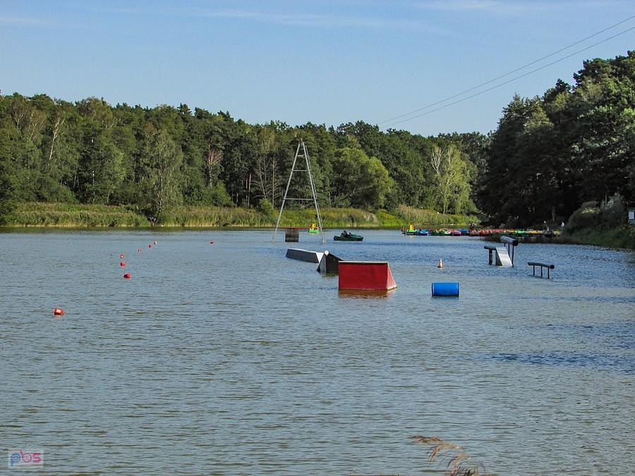 Widok ogólny Wakeparku Zalesie