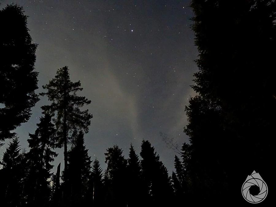 średnio rozgiwżdżone niebo nad Dubnem