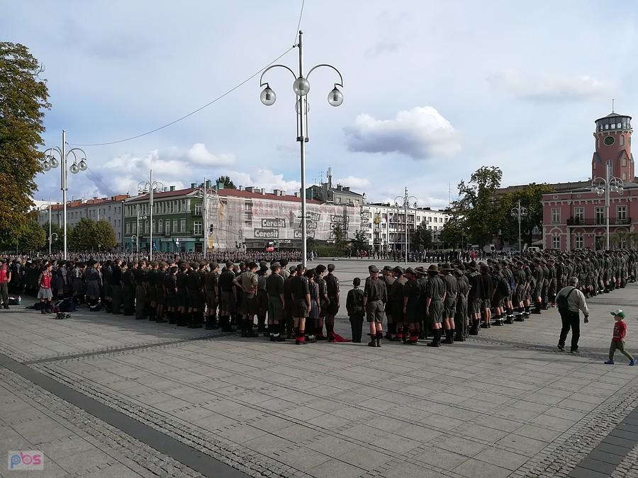 Ponad 1300 harcerzy - uczestników pielgrzymki na Jasną Górę
