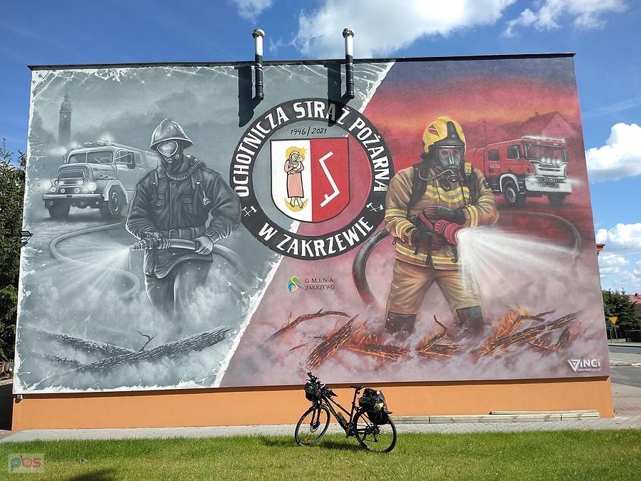 Mural w Zakrzewie
