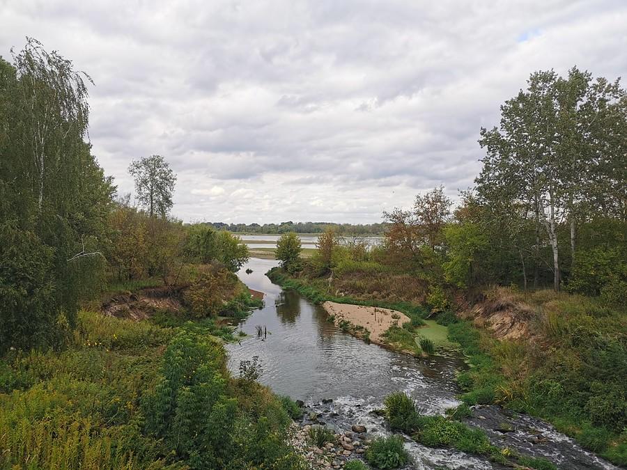Tytułowy mostek nad Jeziorką