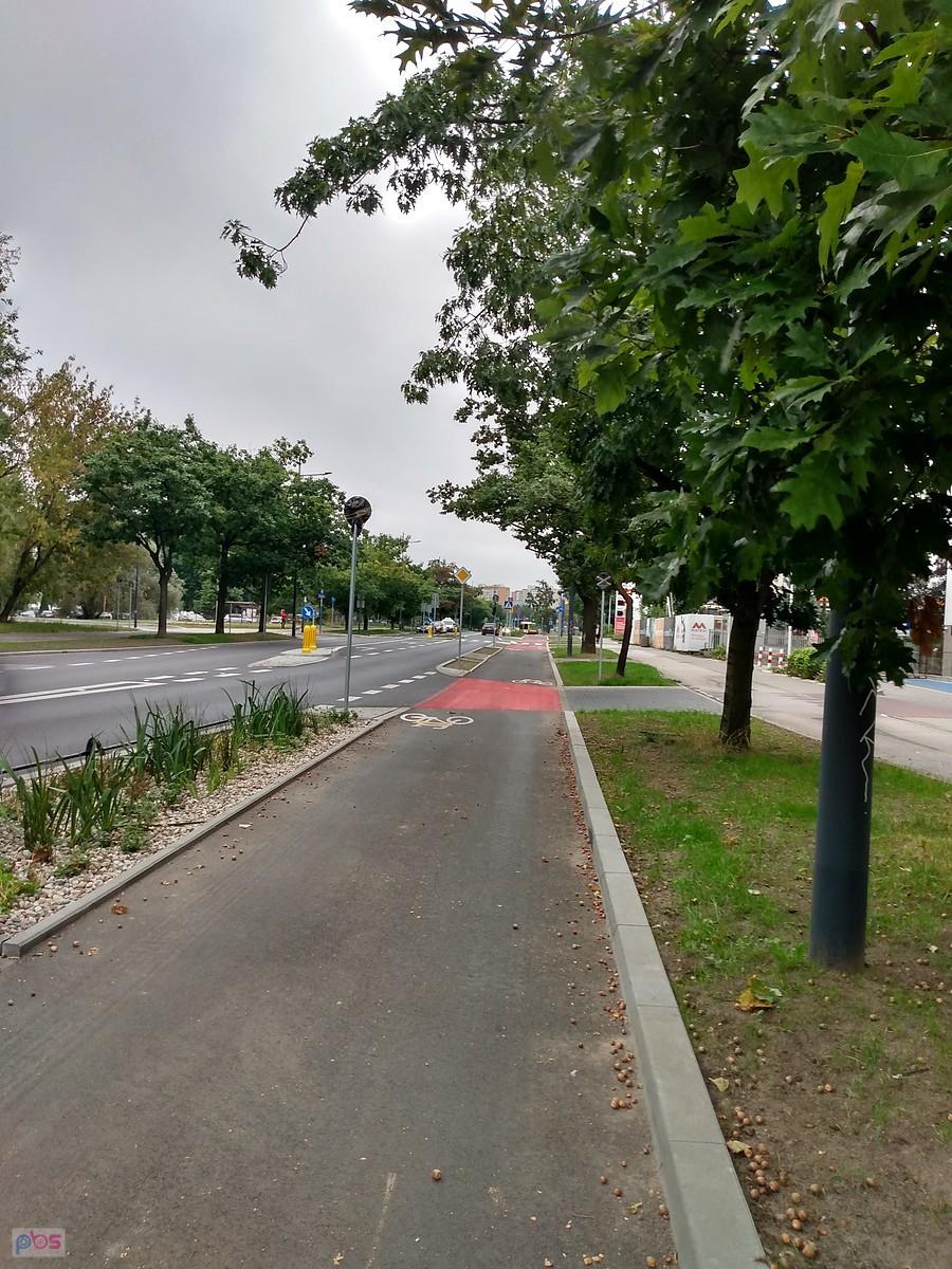 I ładna szeroka asfaltowa ddr