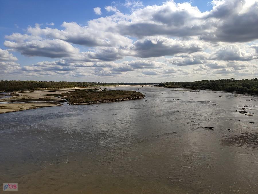 Widok w górę Wisły z Mostu Południowego