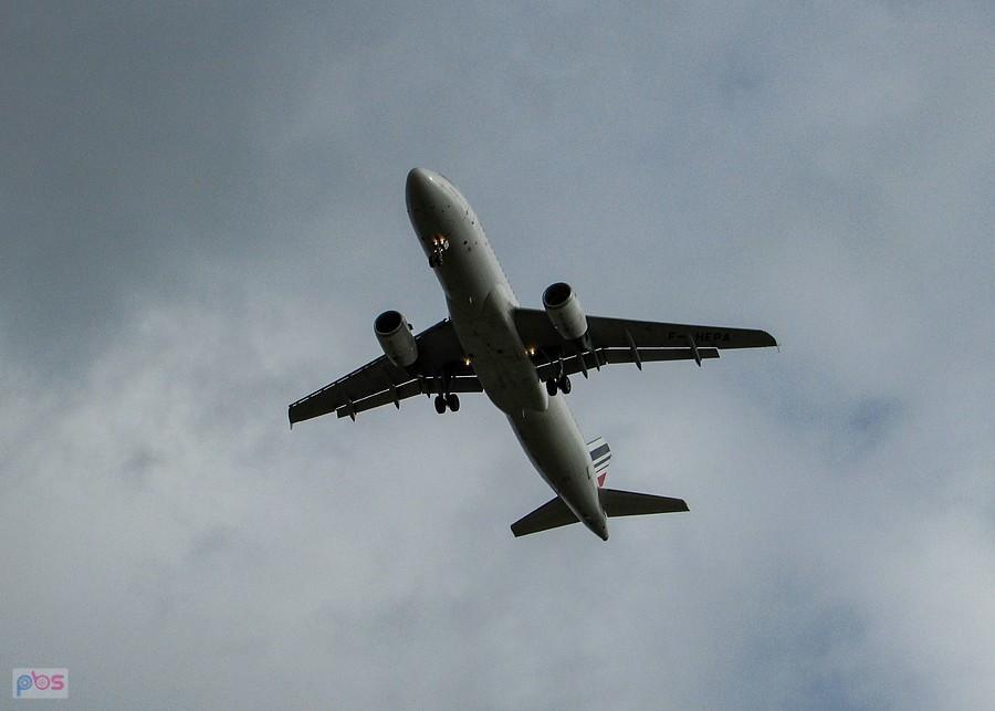Airbus Air France podchodzi do lądowania