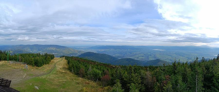 Panorama ze Skrzycznego.