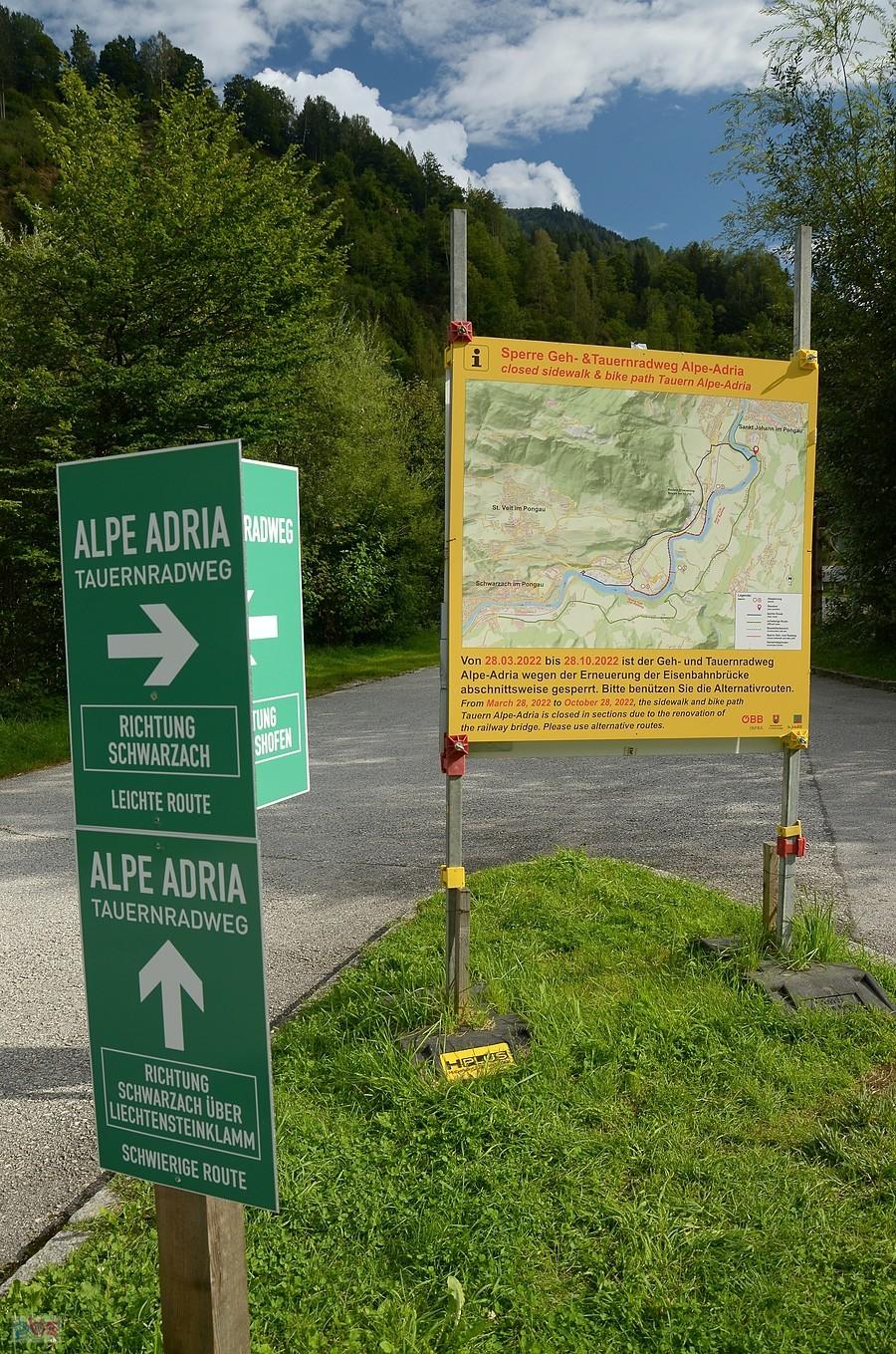 Fragment jazdy Alpe Adria i od razu objazd