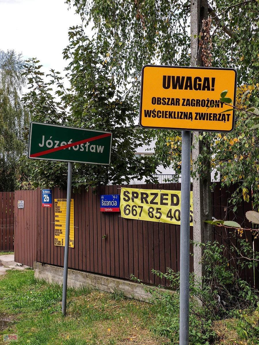 Tuż przed wjazdem do Warszawy