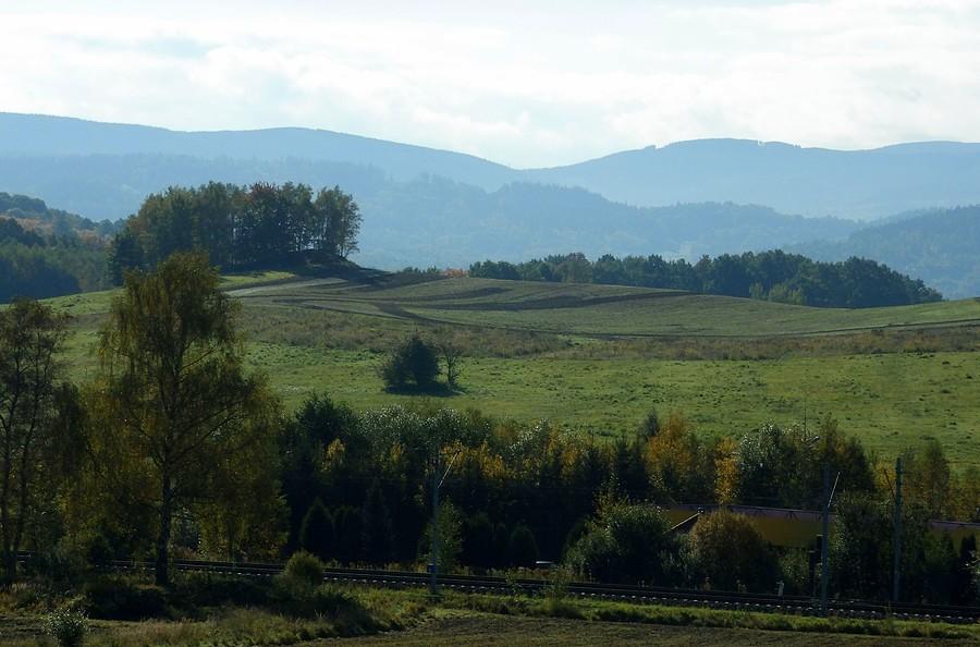 Jedno z pierwszych tego dnia spojrzeń na Sudety