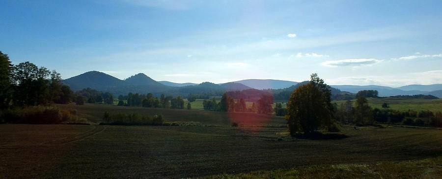 Szeroka panorama z Wojanowa