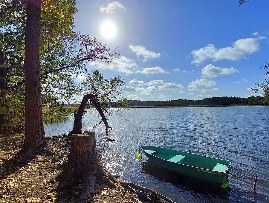 Klasyczny widok znad Jeziora Lusowskiego