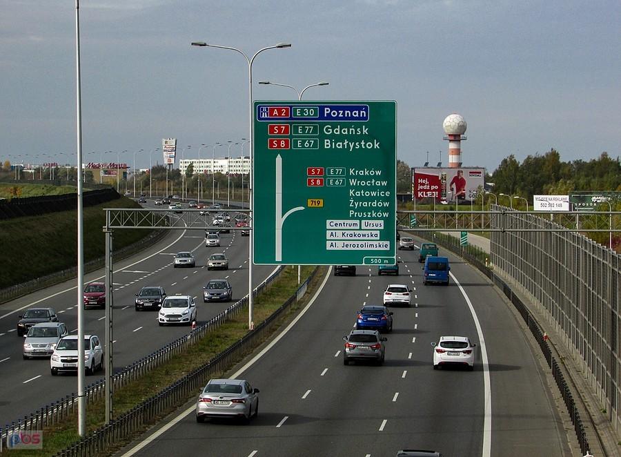 POW - widok w stronę al. Krakowskiej