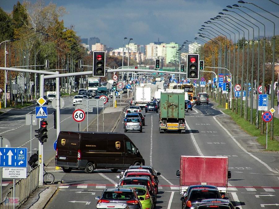 Puławska w kierunku Mokotowa