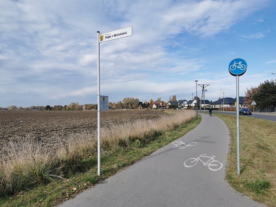 Droga rowerowa w Michałowicach