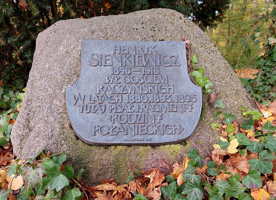 Tablica ku pamięci Henryka Sienkiewicza, Rogalin