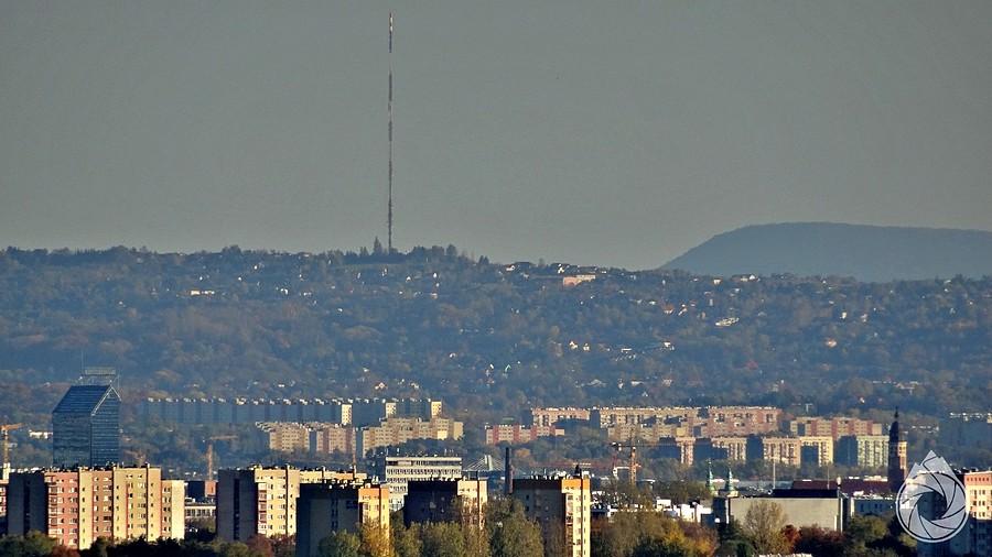 nad Krakowem: przekaźnik w Chorągwicy nad Wieliczką