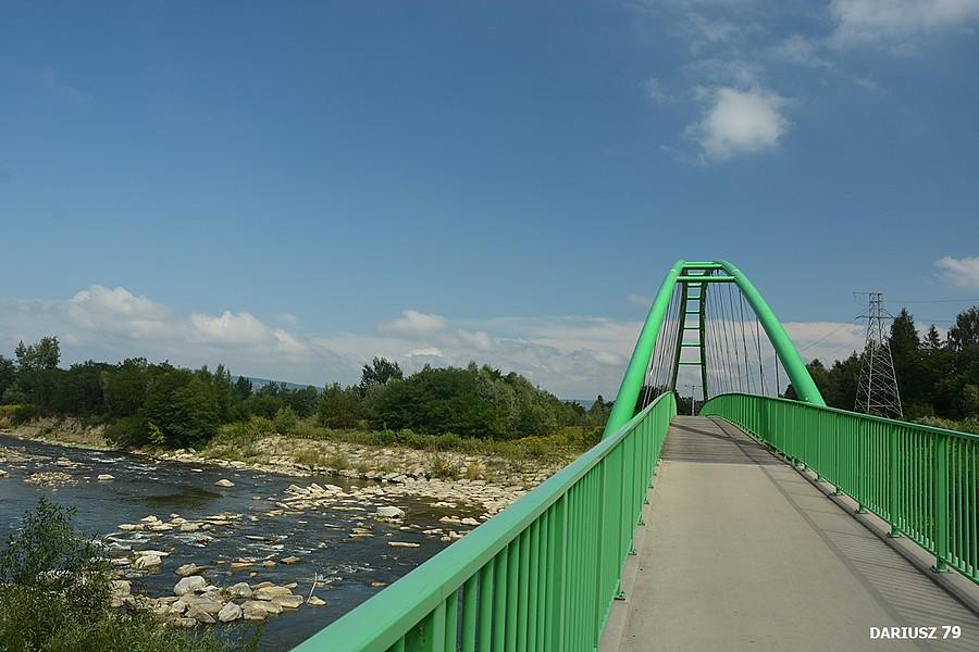 Nowy Sącz - Kładka rowerowa przez Poprad - Velo Dunajec